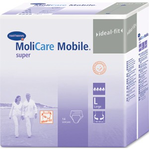 Molicare® Mobile Super, 915873. Впитывающие трусы при недержании, размер L, 14 шт.