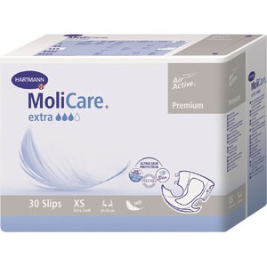 Molicare® Premium Extra, 169248. Воздухопроницаемые подгузники, размер XS, 30 шт.