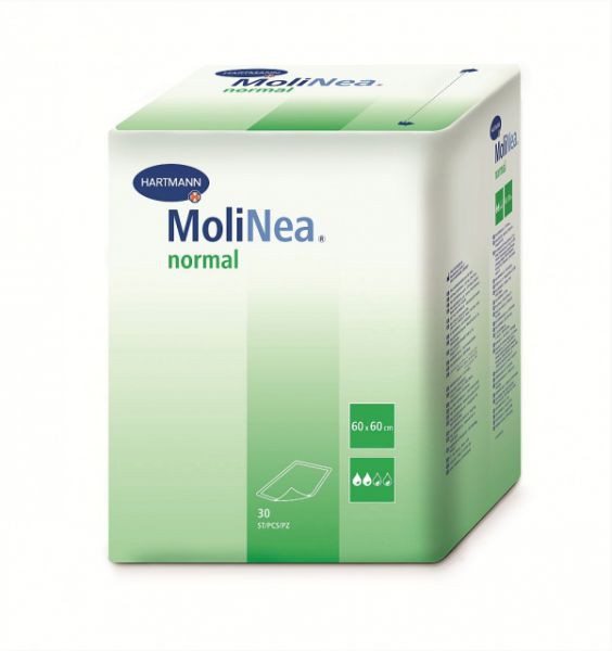 Hartmann MoliNea® Normal, 161330. Впитывающая пеленка, 60 х 60 см, 30 шт.